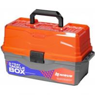 Фото Ящик для снастей nisus tackle box трехполочный оранжевый n-tb-3-o